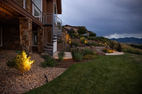 Residential landscape design outdoor landscape lighting 